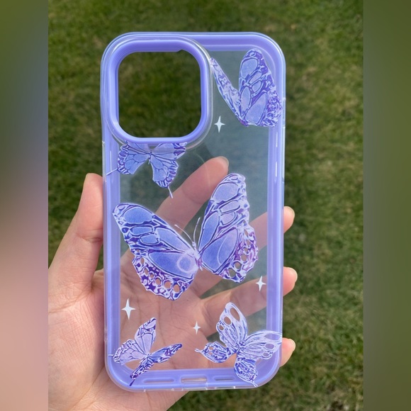 Butterfly printed iphone 14 pro Max case - Picture 3 of 10